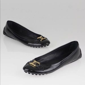 Louis Vuitton patent leather flats